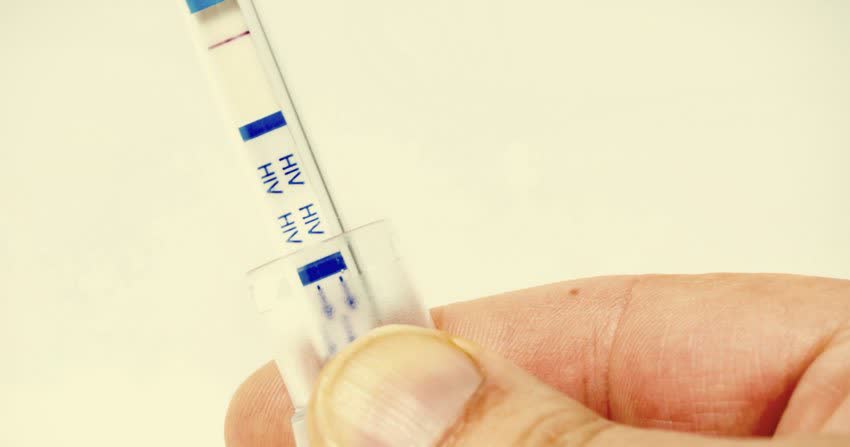 Close up autotest HIV